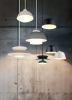 Grafitowa lampa wisząca półokrągły klosz nowoczesna do loftowych wnętrz TILOS R36501042 RL